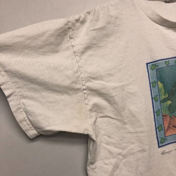 Vintage Soft as a Grape 1997 Cotton T-Shirt Tee Size Large Cape May White B256 5 - Picture 2 of 16